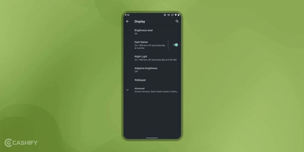 screen burn in android