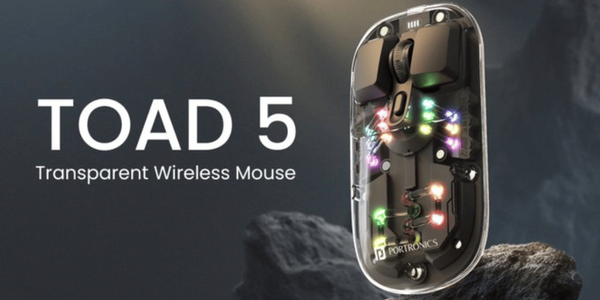 Portronics Unveils Toad 5- Its 1st Transparent Wireless Mouse: Price, Specs
