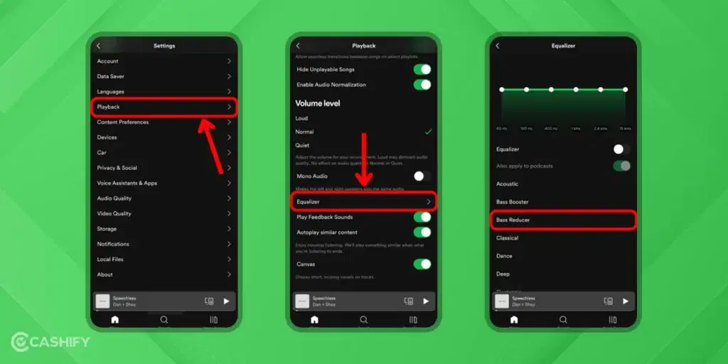 Steps to Modify Spotify Equalizer Settings on Smartphone - 1