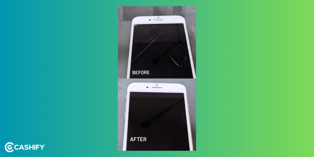 Apple iPhone 8 before and after repair