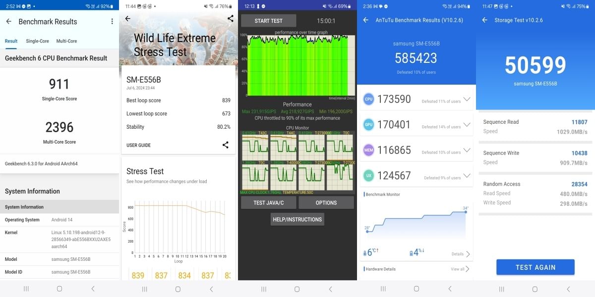 Samsung Galaxy F55 5G Benchmarks