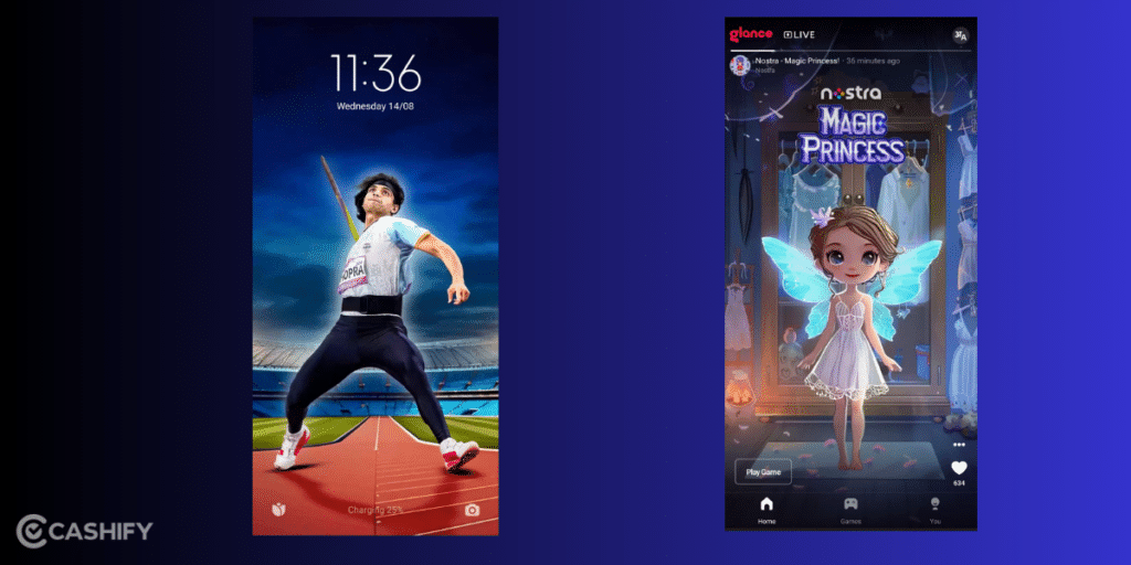Features of Glance smart lockscreen