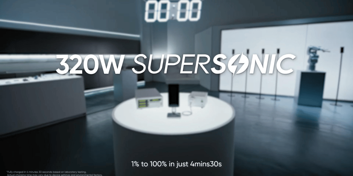 Realme Brings 320W SuperSonic Charging: Power Up In Just 4 Minutes!