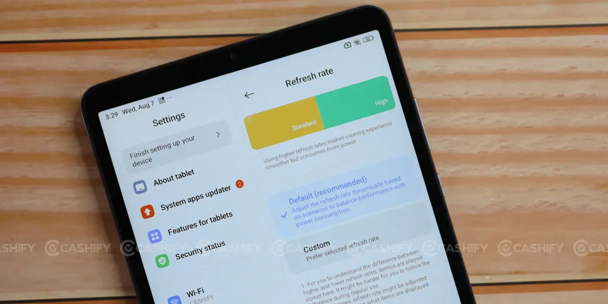 Xiaomi Redmi Pad SE 4G  Refresh Rate