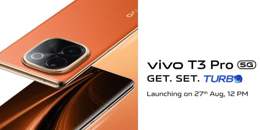 Vivo T3 Pro 5G launching in India on August 27