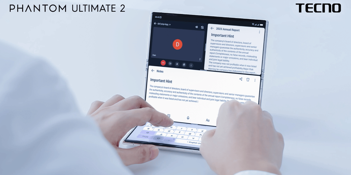 Tecno To Launch Phantom Ultimate 2 With Tri-Foldable Display