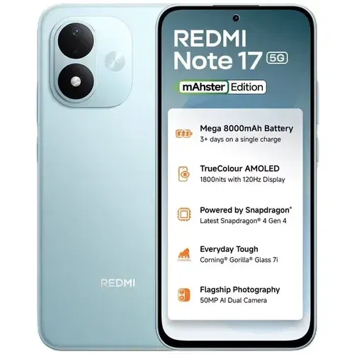 Xiaomi Redmi Note 17 5G Front And Back