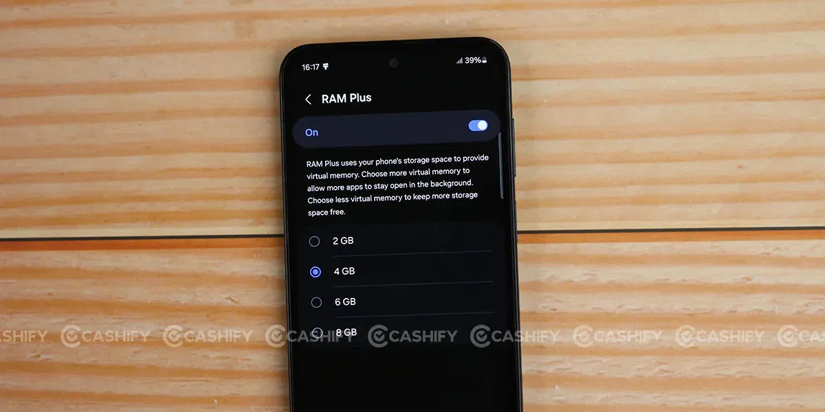 Samsung Galaxy M35 5G RAM Expansion