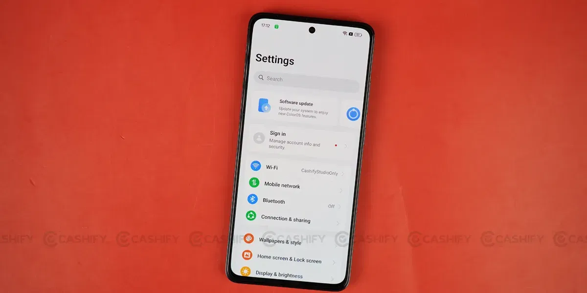 Oppo F27 5G Settings
