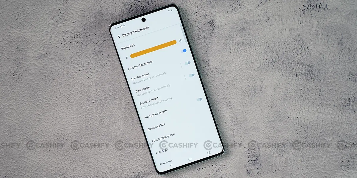 Vivo V40 brightness