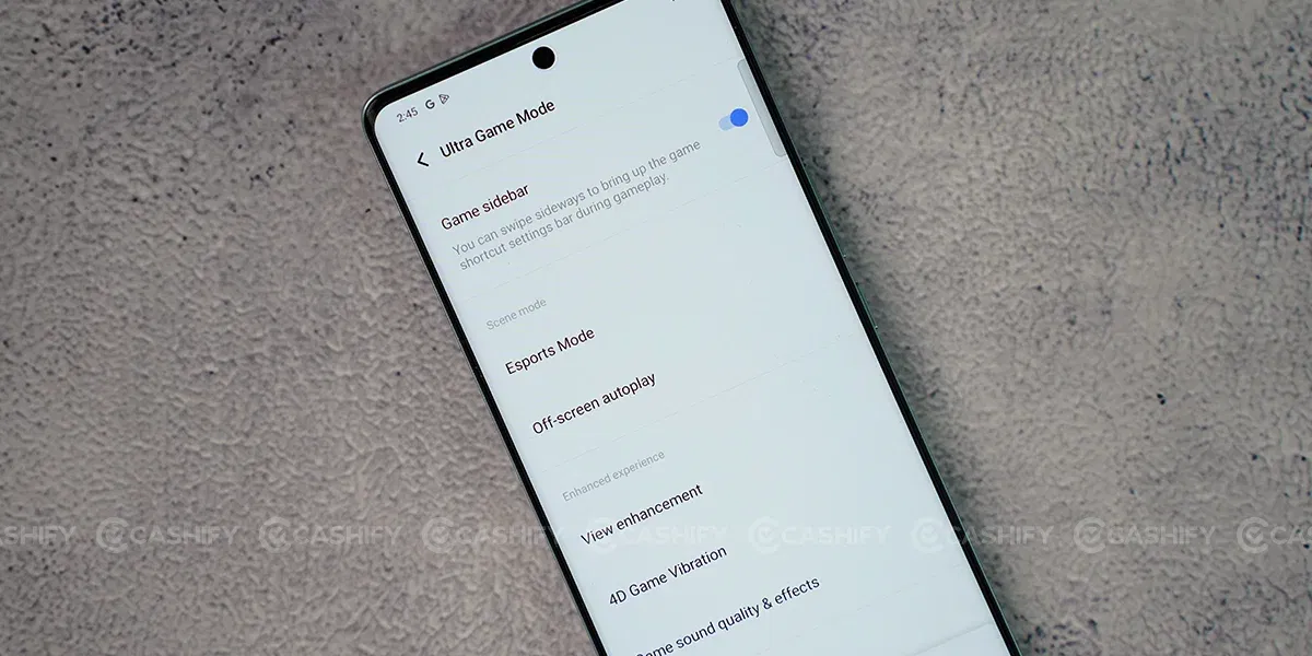 Vivo V40 ultra game mode
