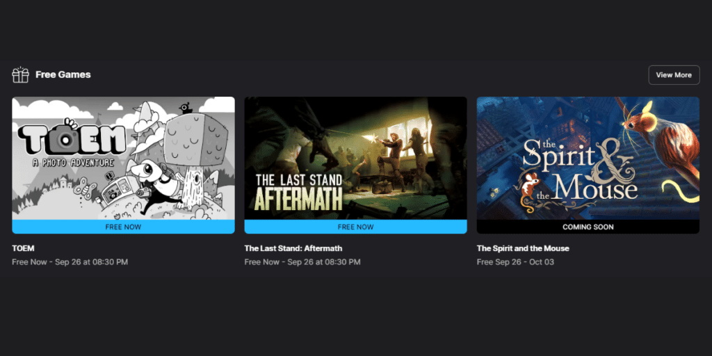 Epic Games Free Games For September 26, 2024