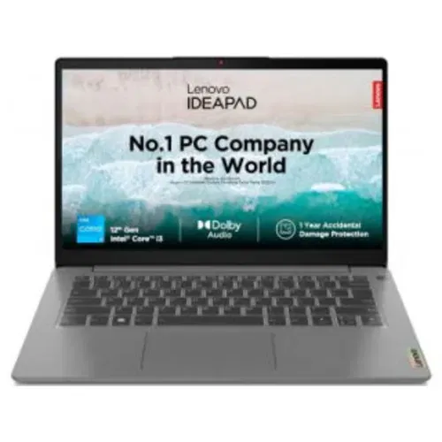 Lenovo IdeaPad 3 14IAU7 82RJ00FUIN Core i3 12th Gen 8 GB 512 GB SSD Windows 11 Front