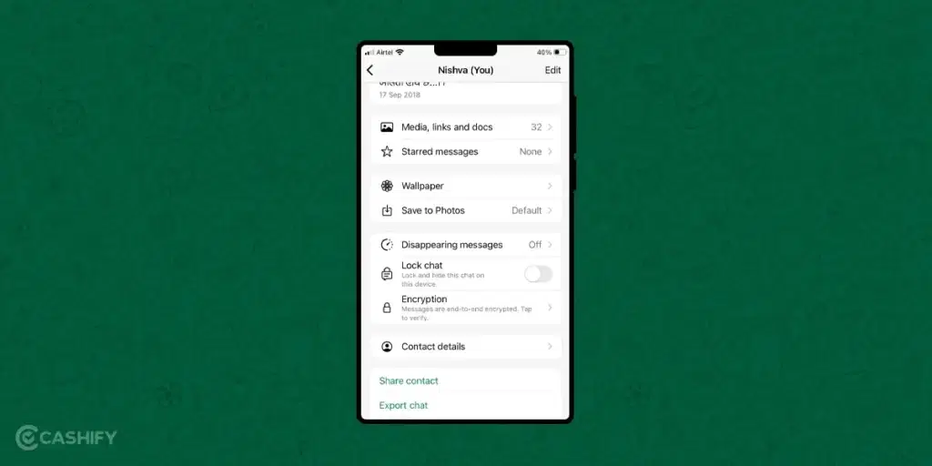 Disappearing messages