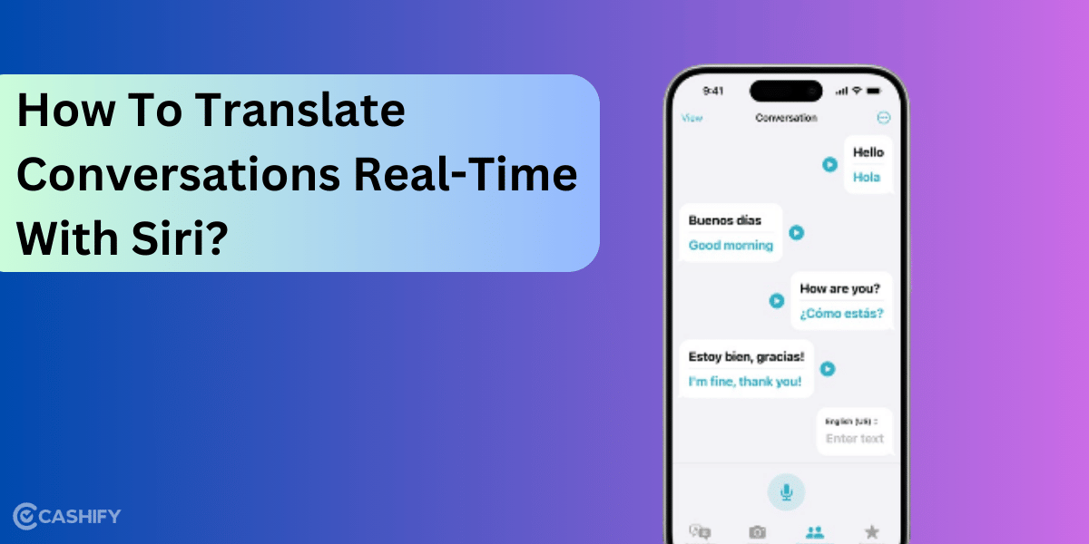 How to translate conversations real-time with Siri?