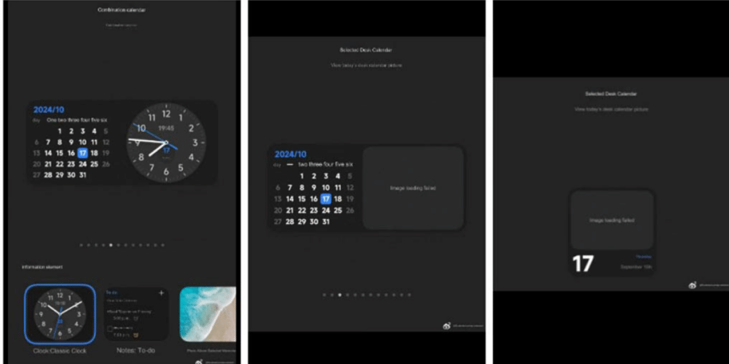 Calendar Widget Design
