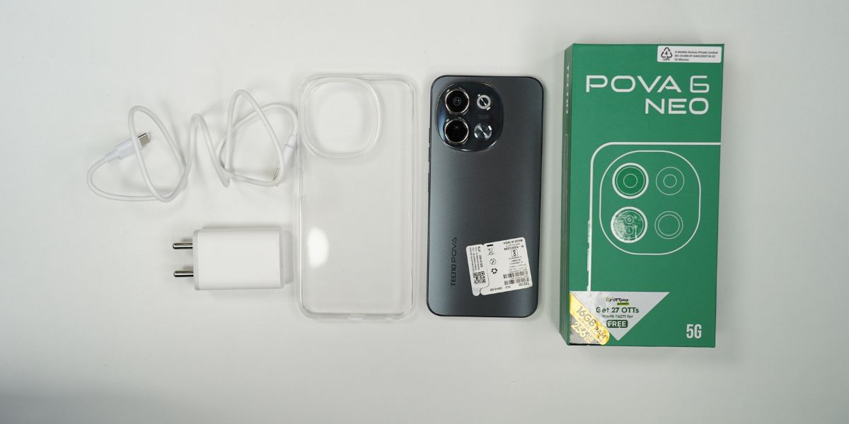 Tecno POVA 6 NEO 5G box content