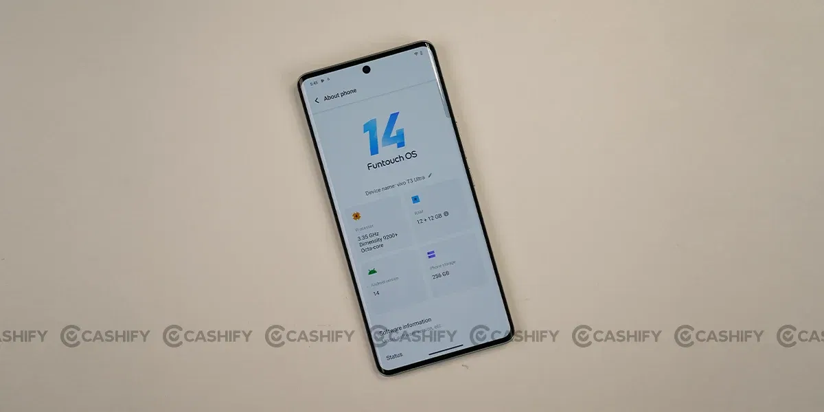 Vivo T3 Ultra Review: Software