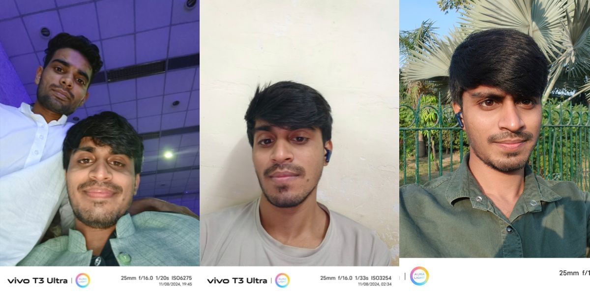 Vivo T3 Ultra Review: Front camera