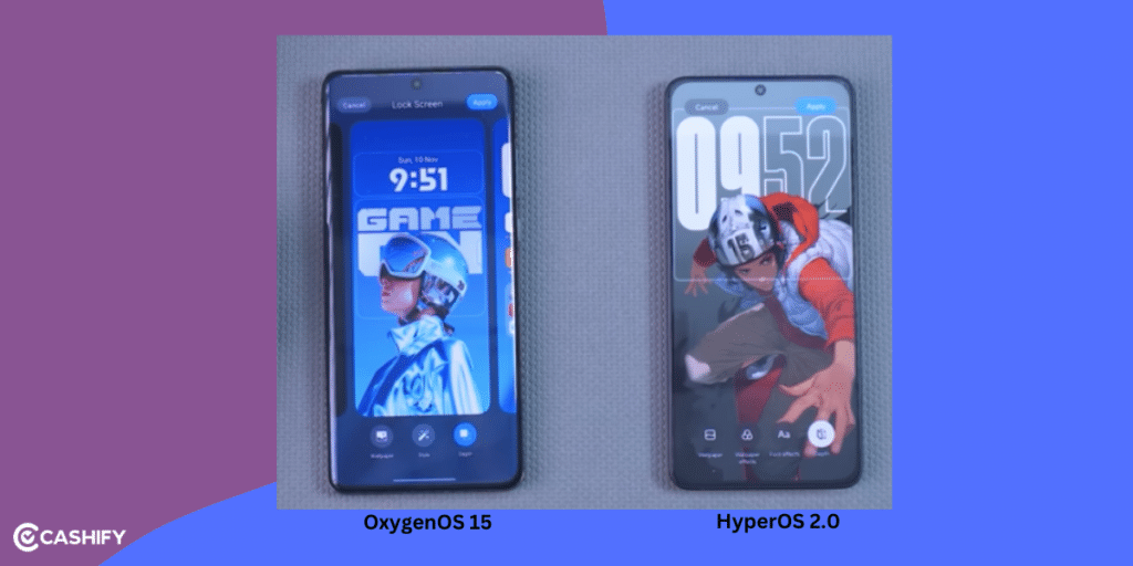 OxygenOS 15 Vs. HyperOS 2.0 UI and lock screen customisations