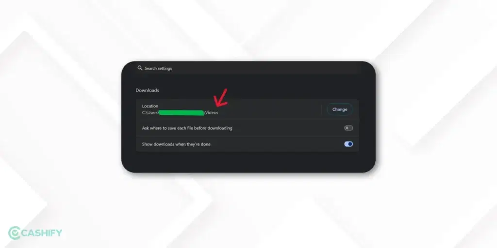 Change Google Chrome Download Location - Step - 7