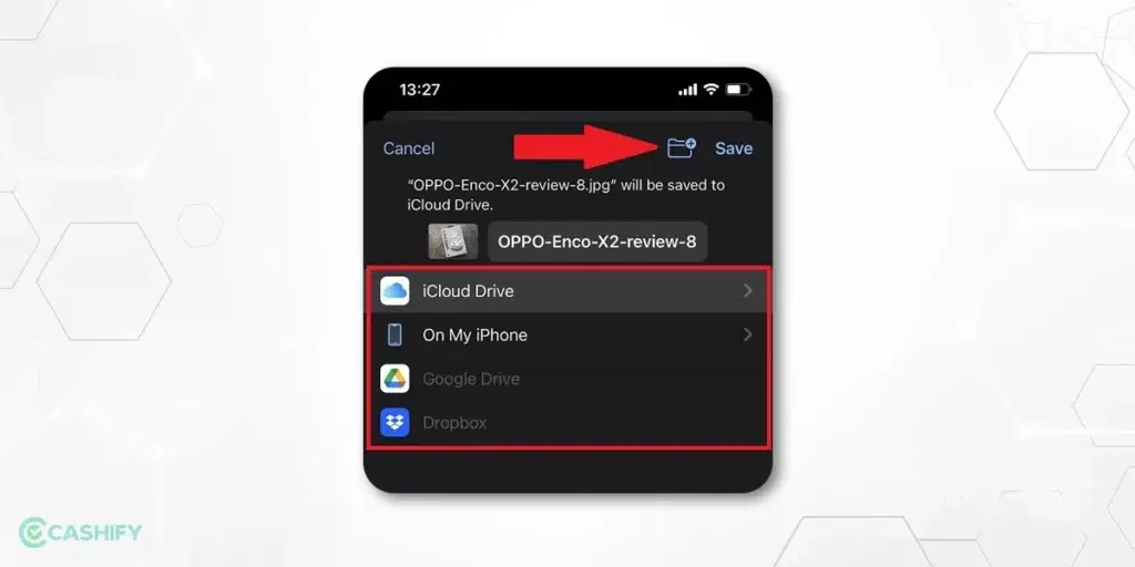 Change Download Location on Google Chrome for iPhone - step -5