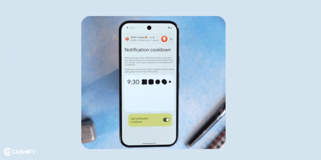 android 16 features- notification cool down