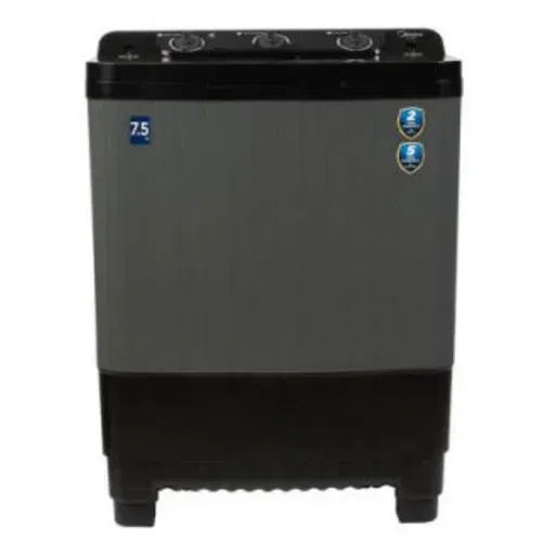 Midea MWMSA075GPG 7.5 Kg Semi Automatic Top Load Front