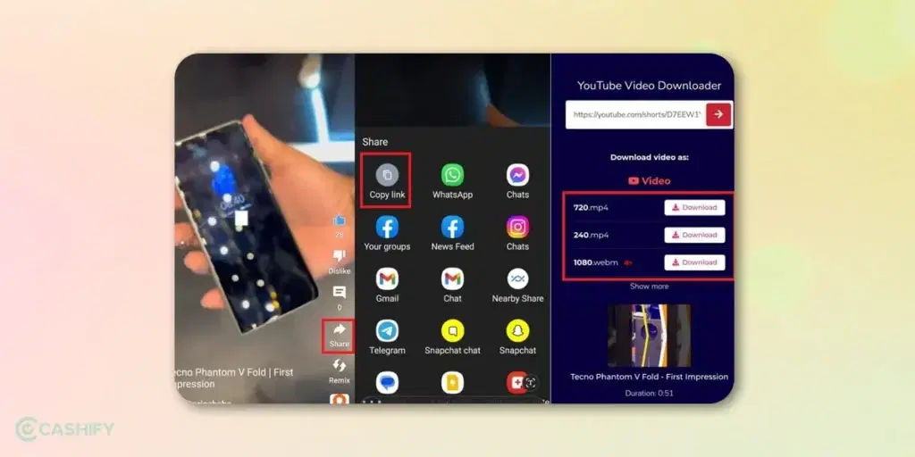 youtube short video download using apps