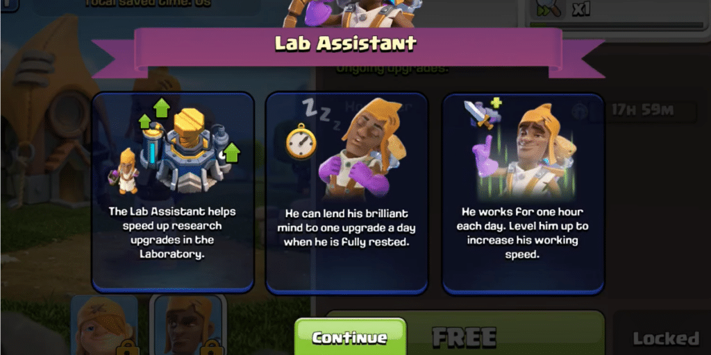 What Is Lab Assistant In Clash of Clans