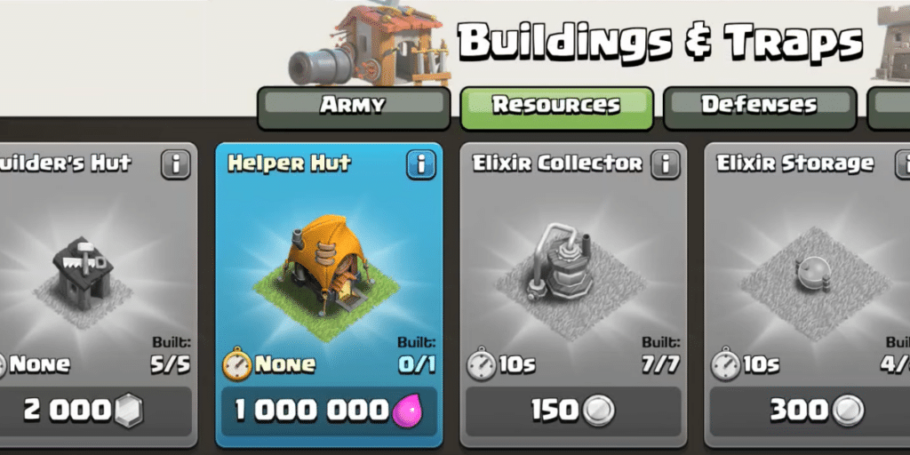 What is Helper Hut In Clash of Clans (COC)