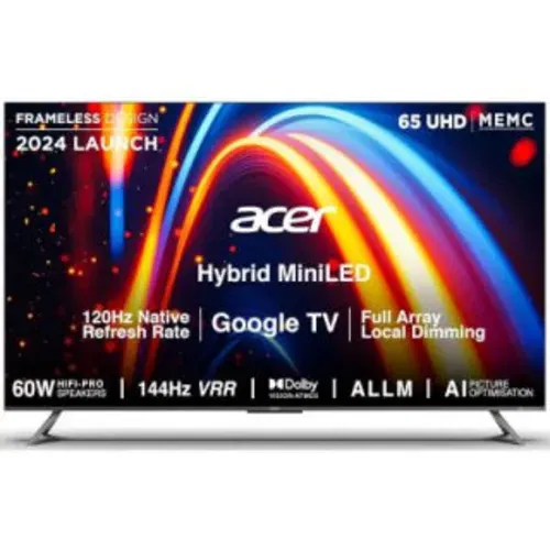 Acer M Series AR65UDMGR2885AT 65 inch (165 cm) QLED Mini LED 4K Front