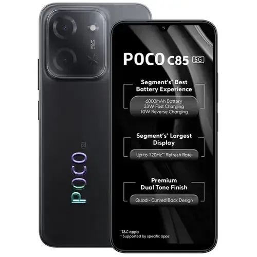 POCO C85 5G Front And Back