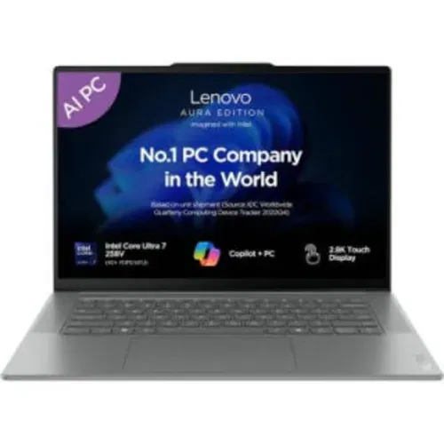 Lenovo Yoga Slim 7 Aura Edition 15ILL9 83HM004NIN Core Ultra 7 32 GB 1 TB SSD Windows 11 Front