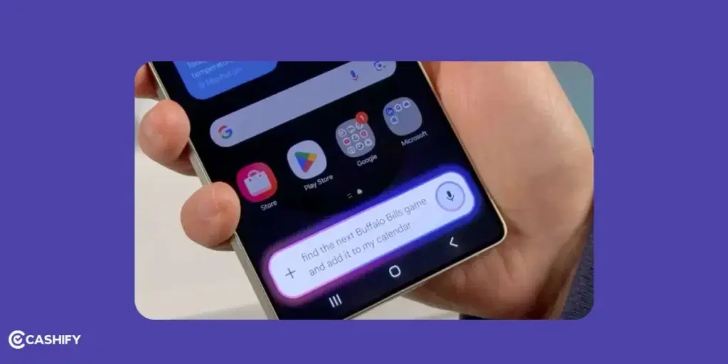 Samsung Galaxy S25 features, cross app section google gemini,