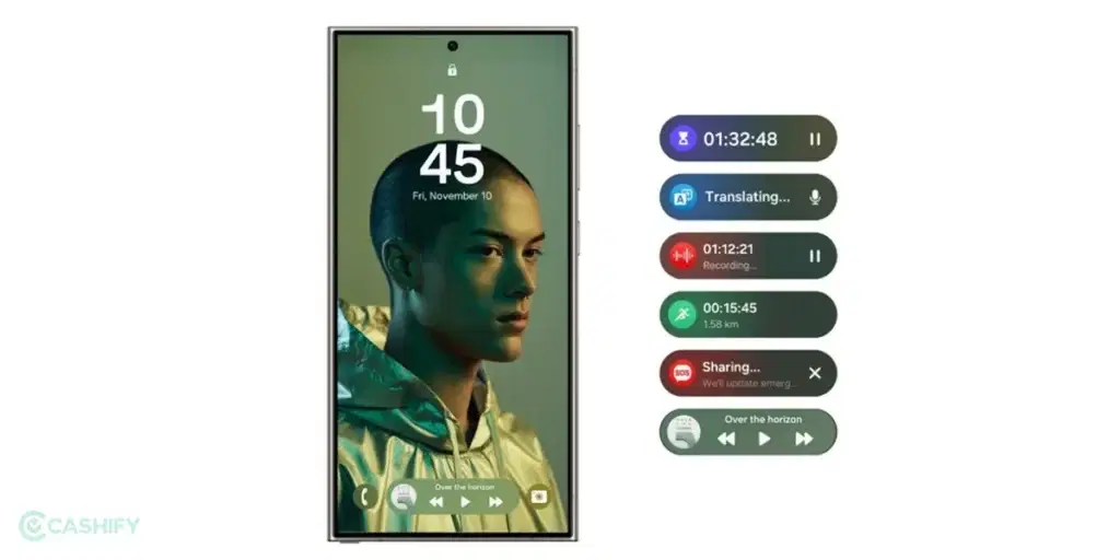 now bar: Samsung One UI 7.0 Features