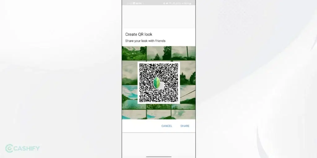 Steps to create Sanpseed QR code