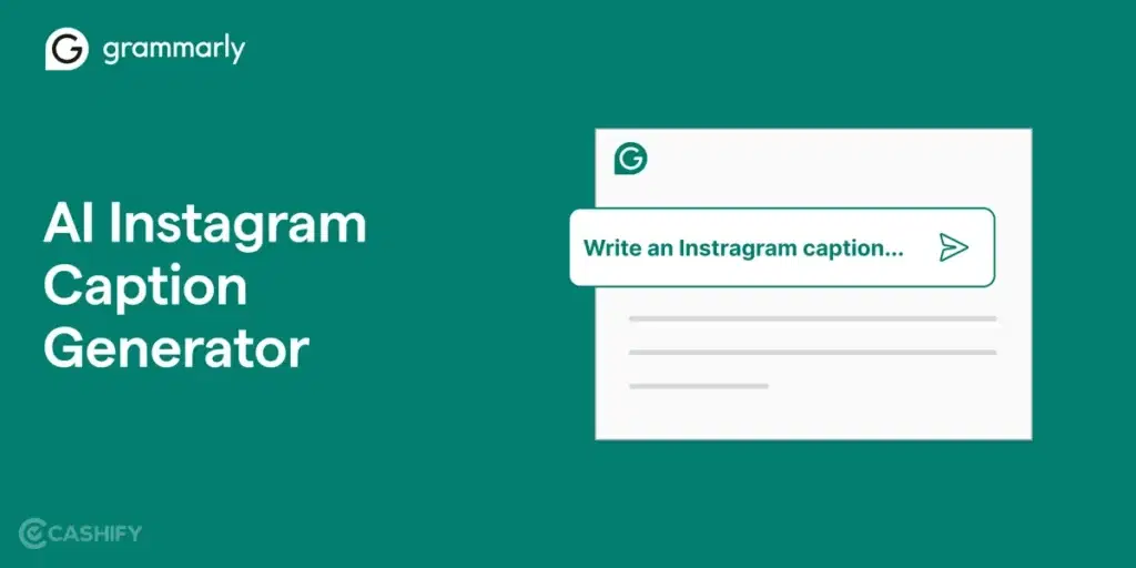 Grammarly: free ai app for instagram caption