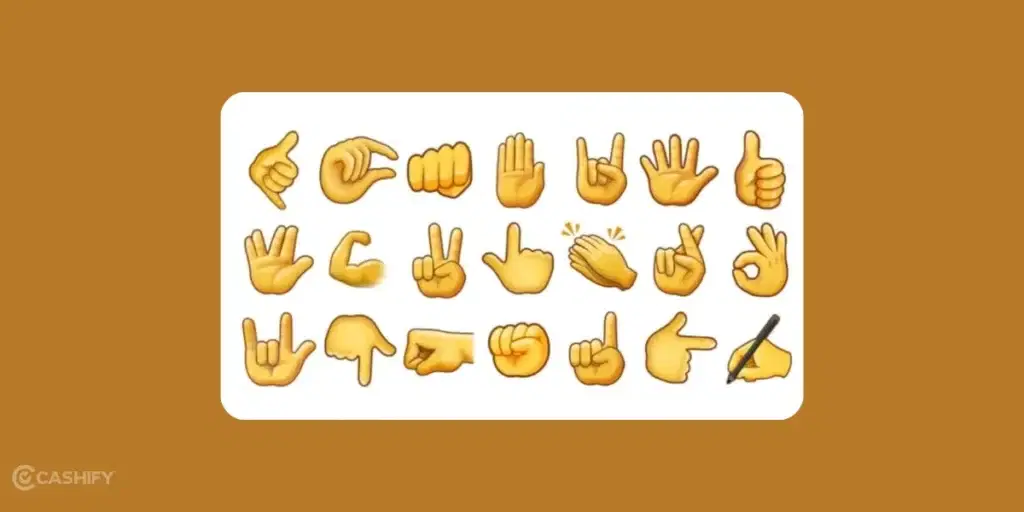 Hand gestures emojis, whatsapp emoji meaning