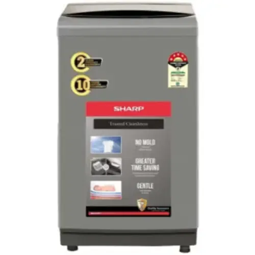 Sharp ES-T75N-GY 7.5 Kg Fully Automatic Top Load Front