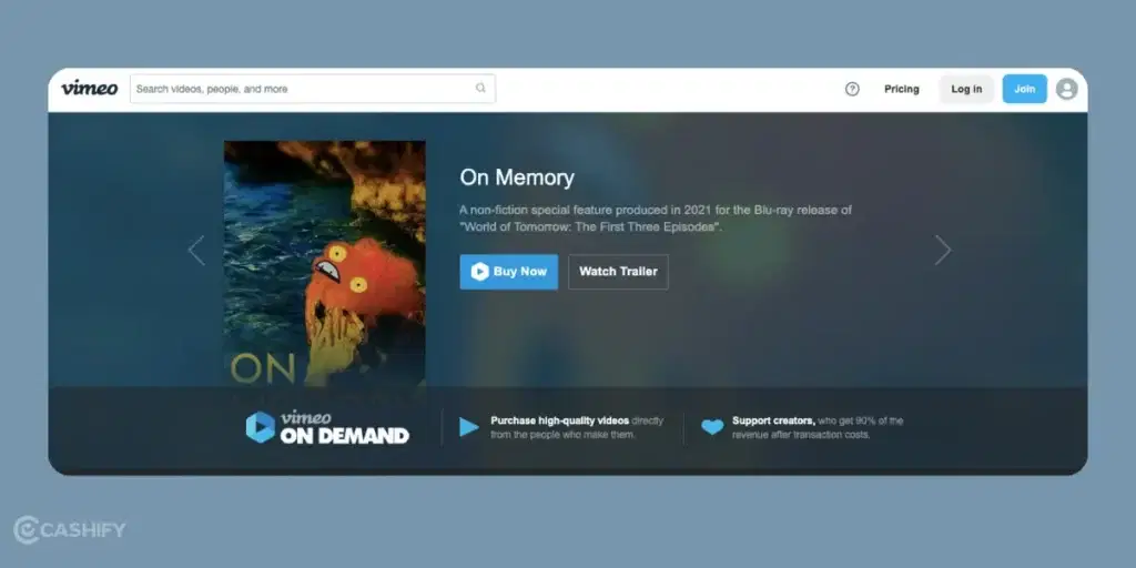 Download movies for free on Vimeo