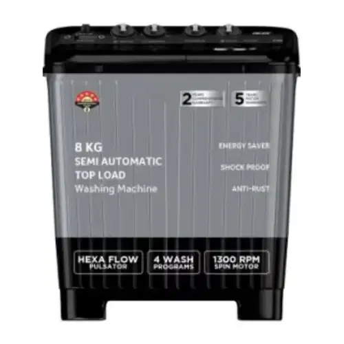 Acer AR80SAMBGL124D 8 Kg Semi Automatic Top Load Front