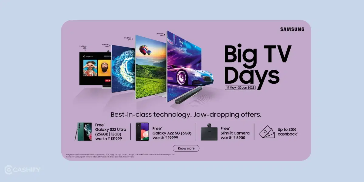 Samsung upcoming sale- tv days