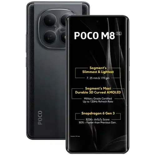 POCO M8 5G Front And Back