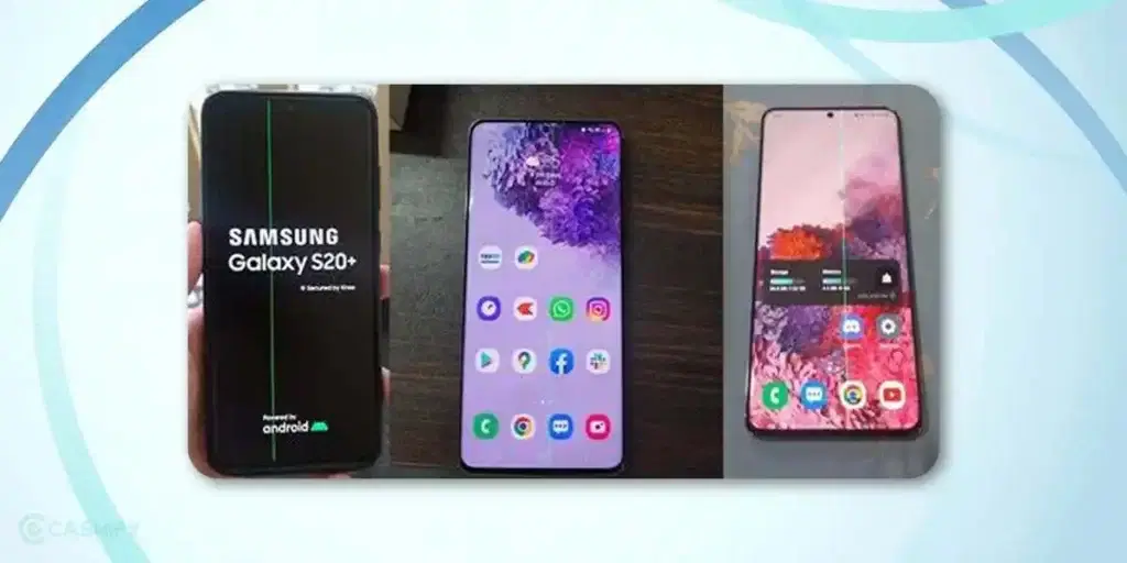 how to fix green/ pink line issue on Samsung phone