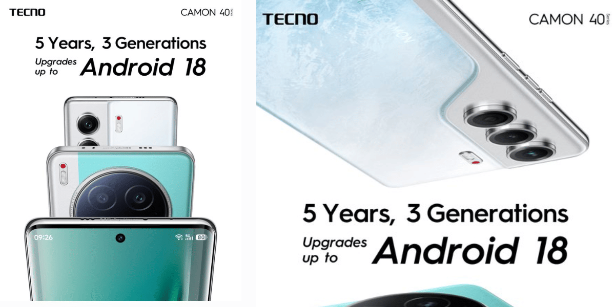 Tecno Camon 40 Series Leaks To Bring Android 18 Updates, 5 Years Of Security Fixes