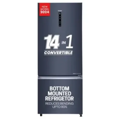 Haier HRB-4952BGK-P 445 Ltr Bottom-Mount Freezer Front