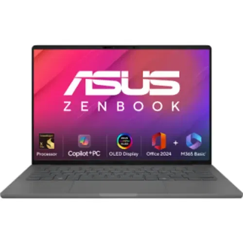 Asus Zenbook A14 OLED UX3407RA QD061WS Snapdragon X Elite Dodeca Core 16 GB 512 GB SSD Windows 11 Front