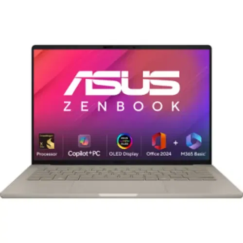 Asus Zenbook A14 OLED UX3407RA QD054WS Snapdragon X Elite Dodeca Core 16 GB 512 GB SSD Windows 11 Front