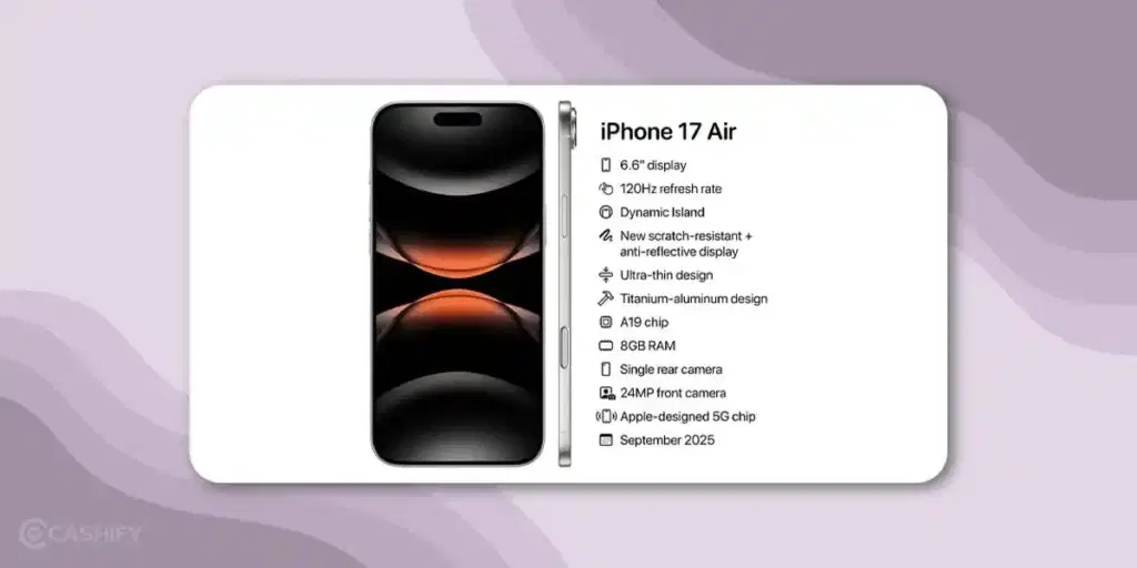Apple iPhone 17 Air Leak Specs